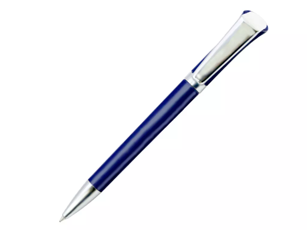 Ручка шариковая, пластик/металл, синий/серебро, GALAXY