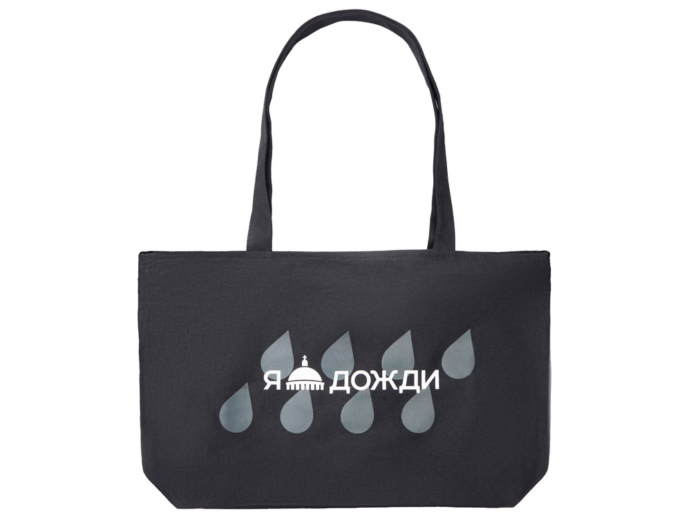 Сумка на молнии Purch из хлопка с термотрансфером