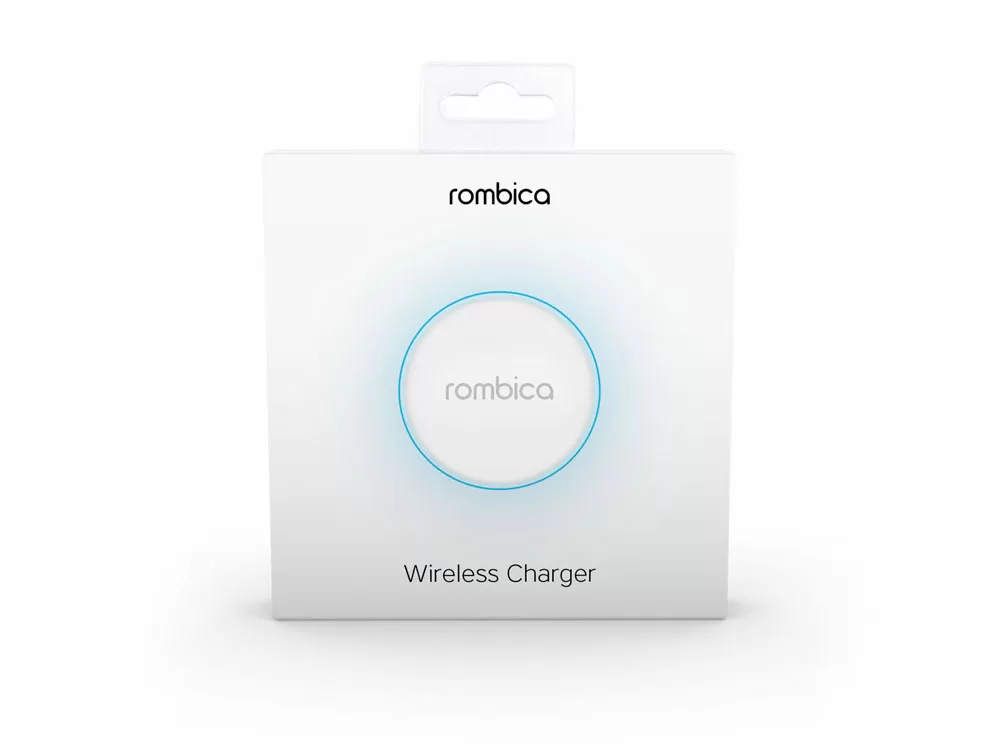 Беспроводное зарядное устройство NEO Core Quick c быстрой зарядкой с логотипом Rombica
