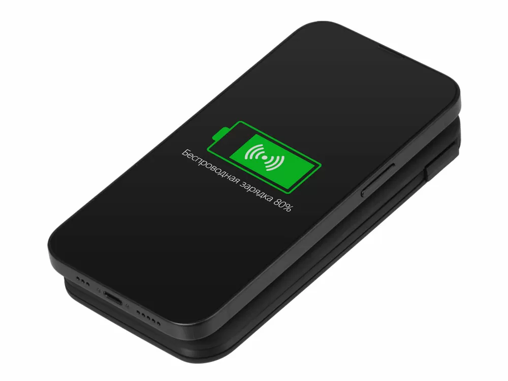Внешний беспроводной аккумулятор с подсветкой лого Astro, soft-touch, 10000 mAh