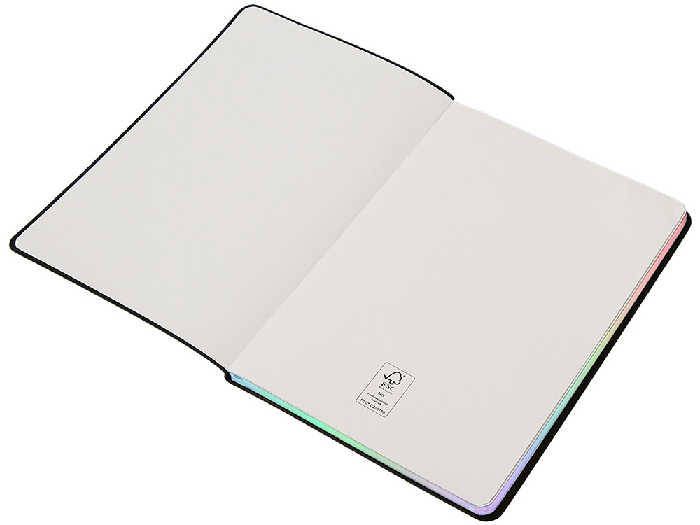 Блокнот А5 в гибкой обложке Fellini с голографическим срезом