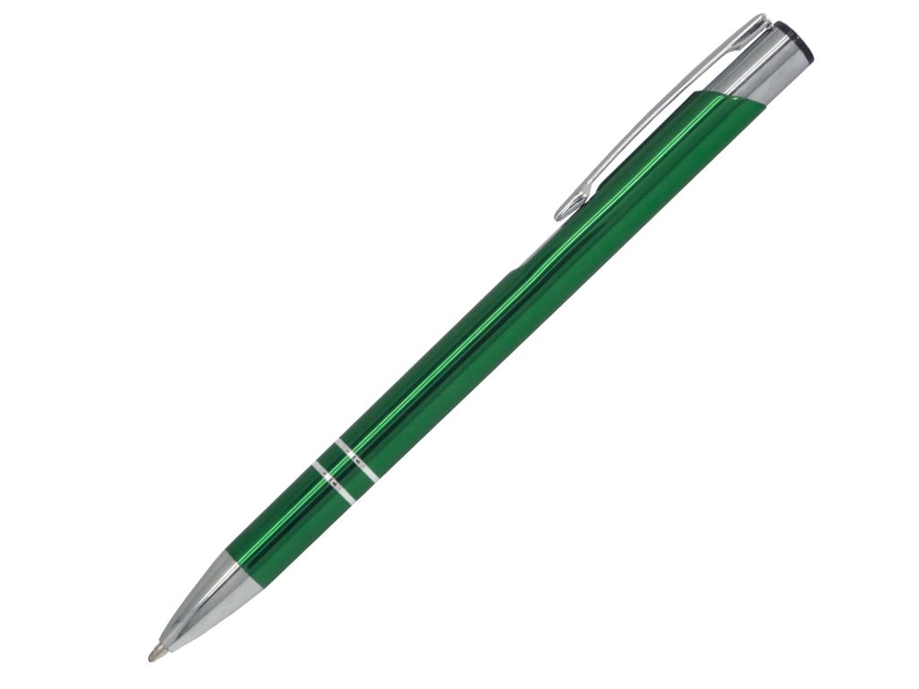 Ручка шариковая, COSMO HEAVY, металл, зеленый/серебро
