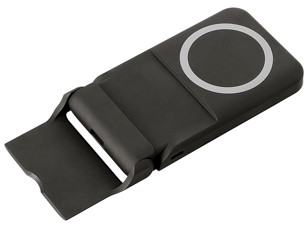 Беспроводной внешний аккумулятор с подсветкой лого и подставкой Magflash, 10000 мАч, 15 Вт