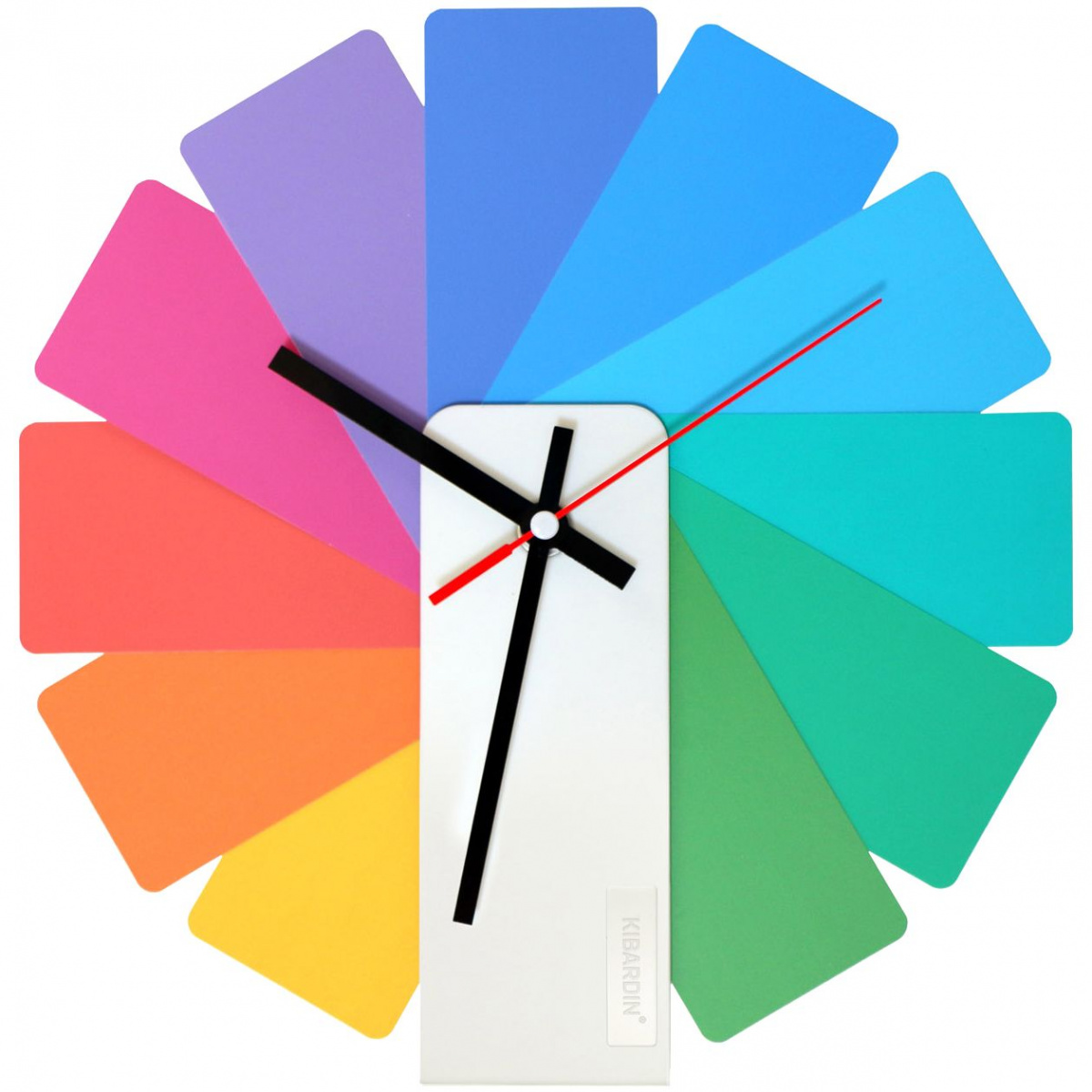 Часы настенные Transformer Clock. White &amp; Multicolor