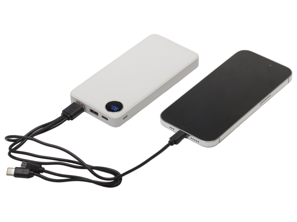 Внешний аккумулятор Mild, металлик soft-touch, 10 000 mAh