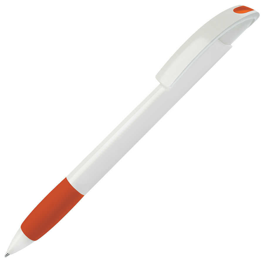 Ручка шариковая с грипом NOVE, белый фон