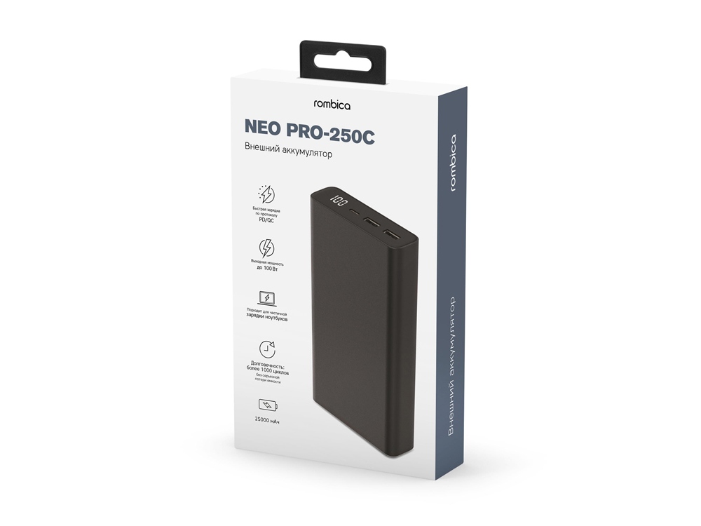Внешний аккумулятор для ноутбуков NEO PRO-250C, 25000 mAh