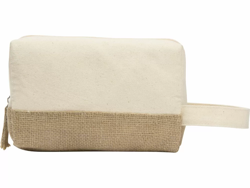 Косметичка Jute с ручкой из хлопка и джута