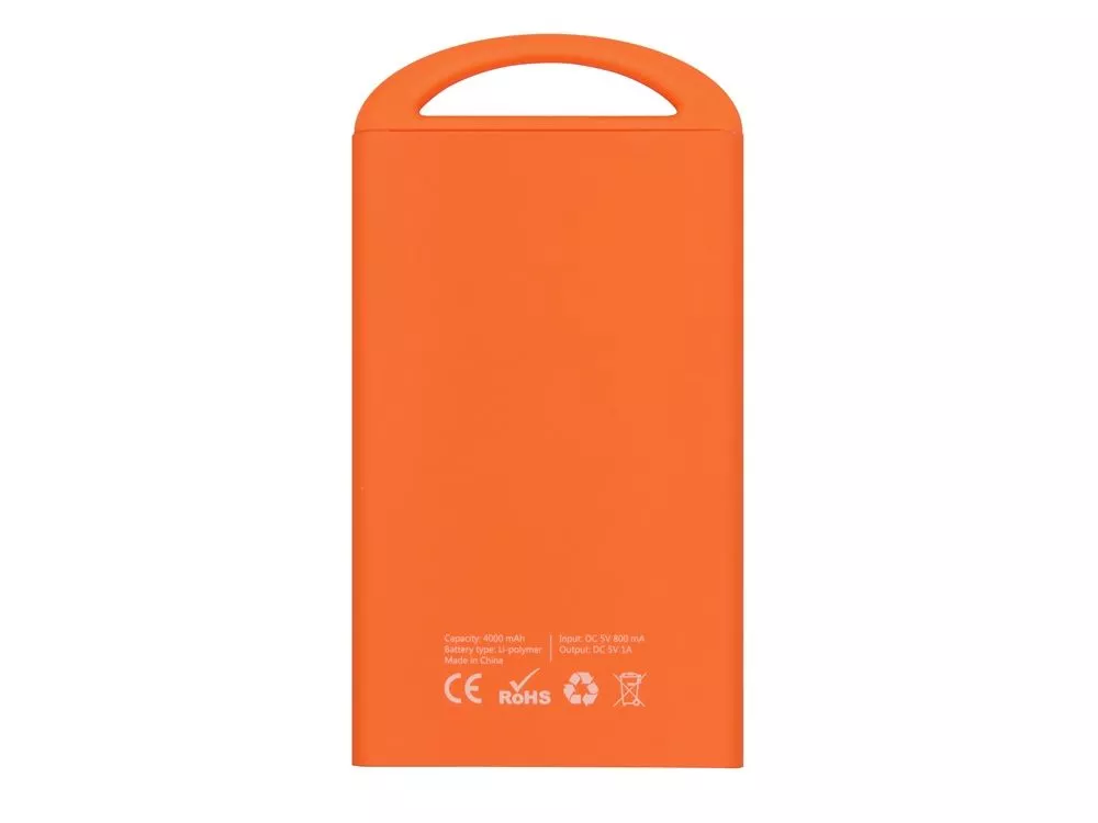 Внешний аккумулятор Shine с зеркальной гравировкой, 4000 mAh