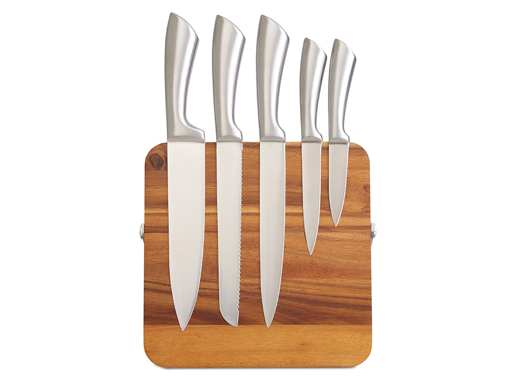 Набор ножей на магнитной подставке Терон