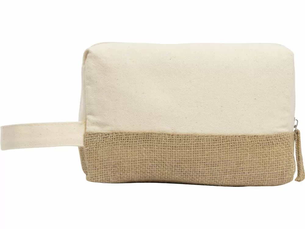 Косметичка Jute с ручкой из хлопка и джута