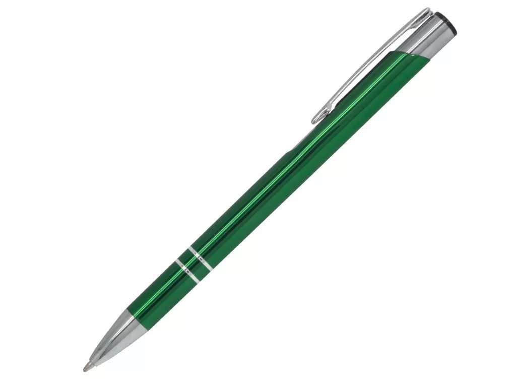Ручка шариковая, COSMO HEAVY, металл, зеленый/серебро