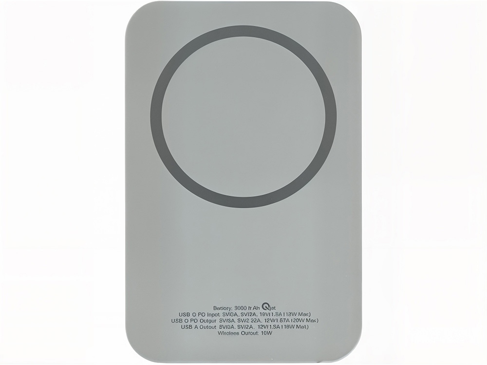 Магнитный беспроводной внешний аккумулятор с быстрой зарядкой QC/PD 20 Вт MagnetIQ, 5000 mAh
