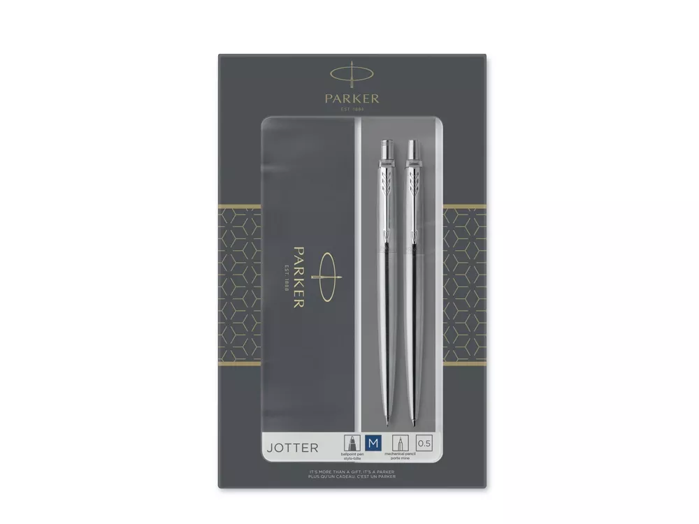 Набор Parker Jotter Core Stainless Steel CT ручка шариковая, карандаш механический