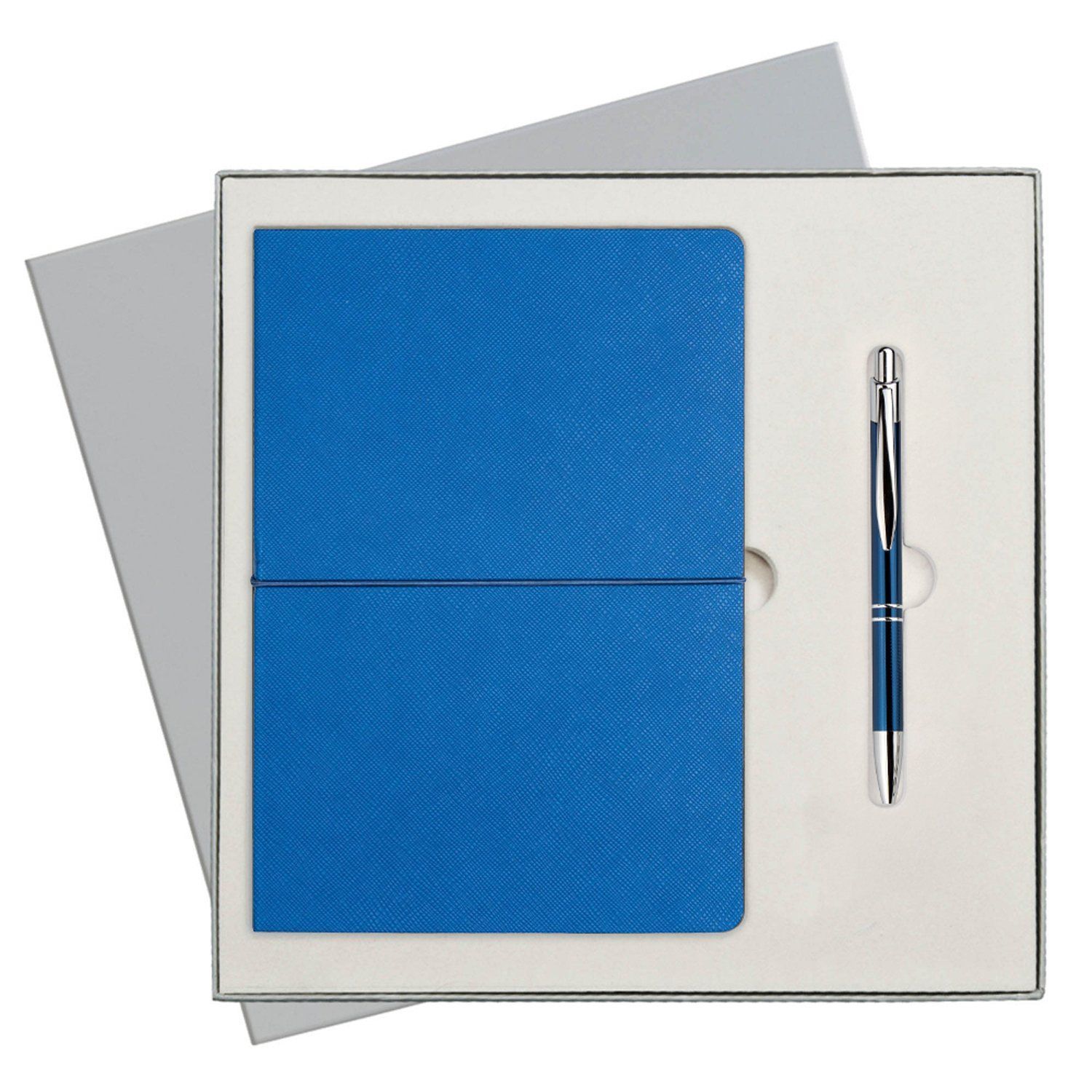 Подарочный набор Portobello/Summer time синий-3(Ежедневник недат А5 Ручка) беж. ложемент