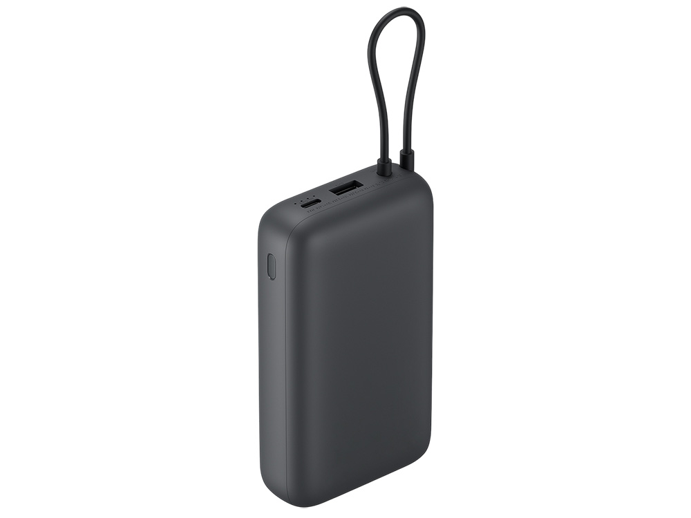 Внешний аккумулятор с встроенным кабелем Xiaomi Power Bank (Integrated Cable), 20000 мАч