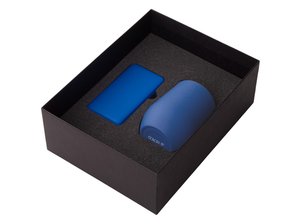 Подарочный набор COLOR IT с термокружкой и повербанком, 5000 mAh