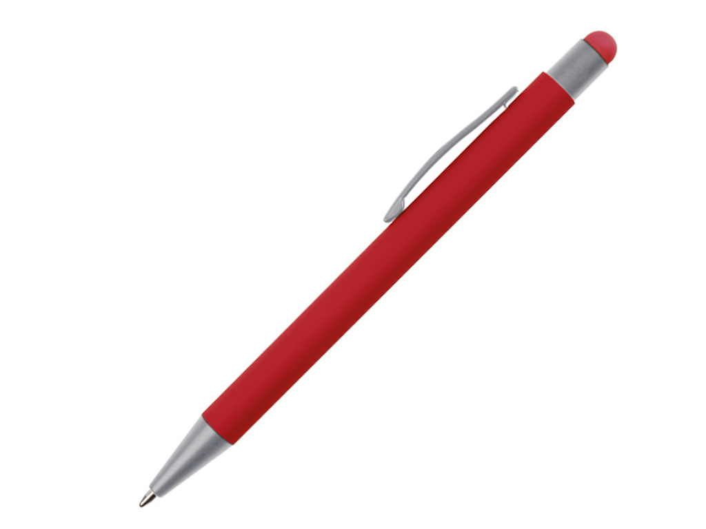 Ручка шариковая SALT LAKE CITY, металл, красный/серебро