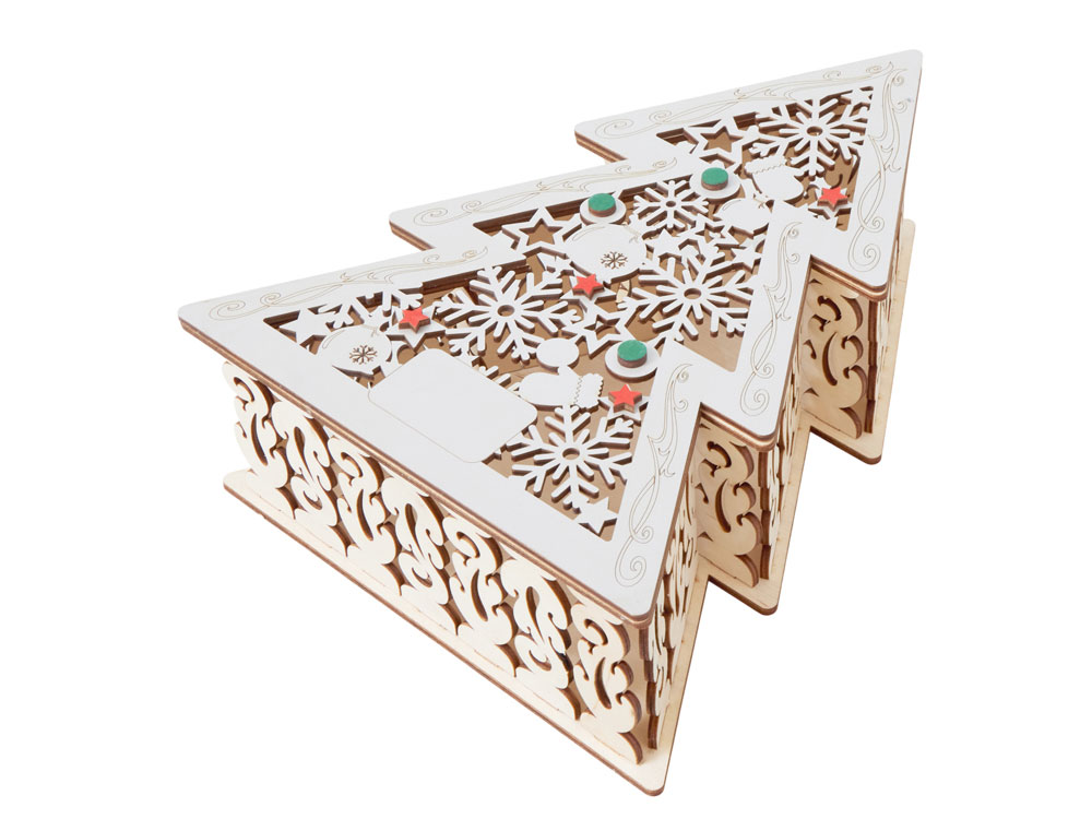 Шкатулка из фанеры в виде елки Firytale