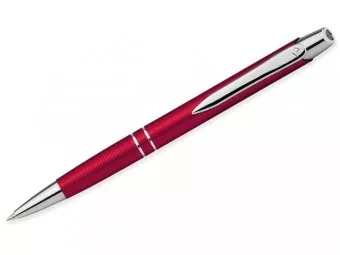 Ручка шариковая, металл, Marietta, красный/серебро