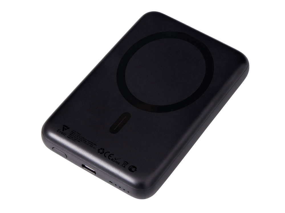 Магнитный внешний беспроводной аккумулятор Polarix, QC/PD, 10000 мАч