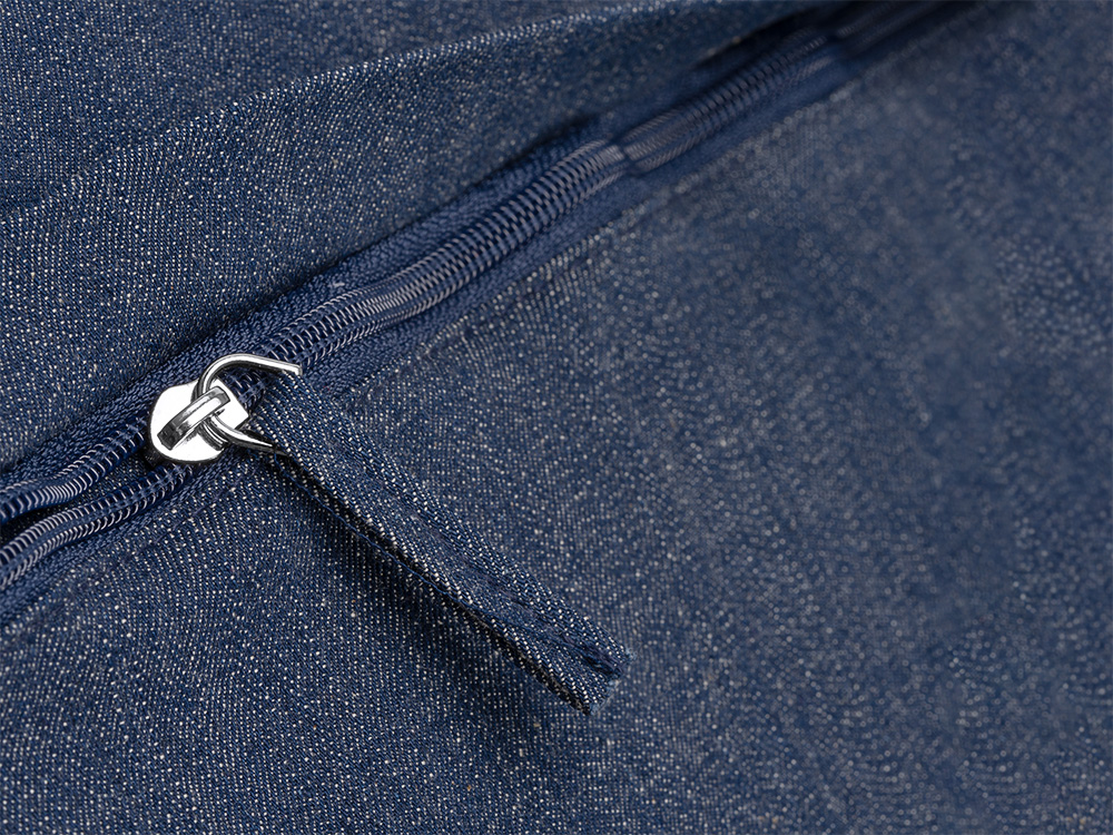 Сумка из переработанной джинсовой ткани Кирк с передним карманом на молнии