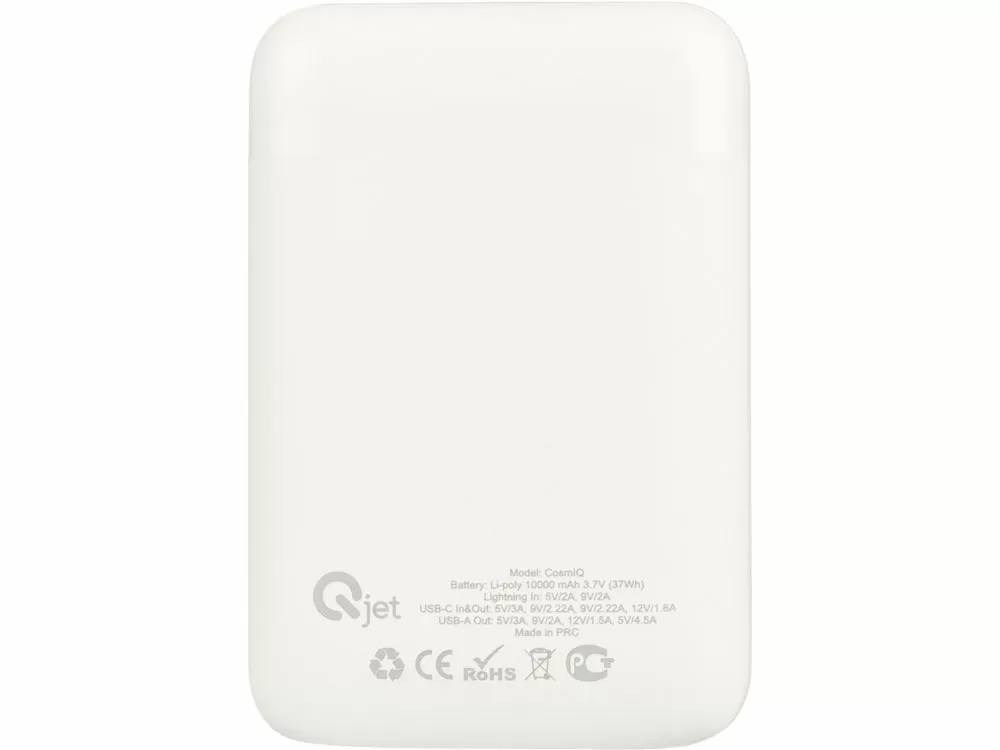 Внешний аккумулятор с быстрой зарядкой QC/PD CosmIQ, 10000 мАч