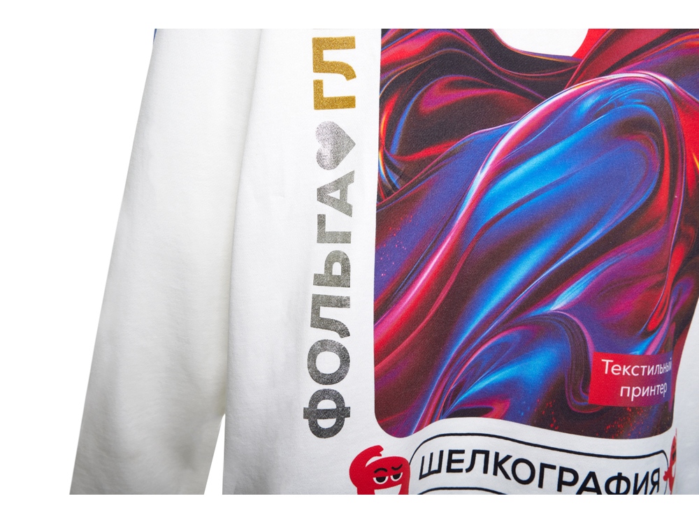 Печать фольгой на одежде Печать фольгой на одежде